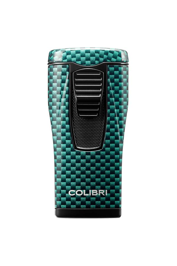 TR6757,Colibri Monaco 3 Torch Pürmüz Karbonfiber Yeşil Puro Çakmağı