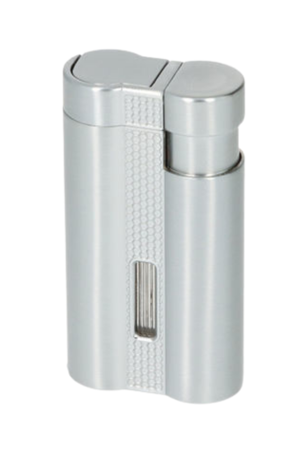 TR9200,Parmida 3 Torch Pürmüz Gümüş Metal Puro Çakmağı