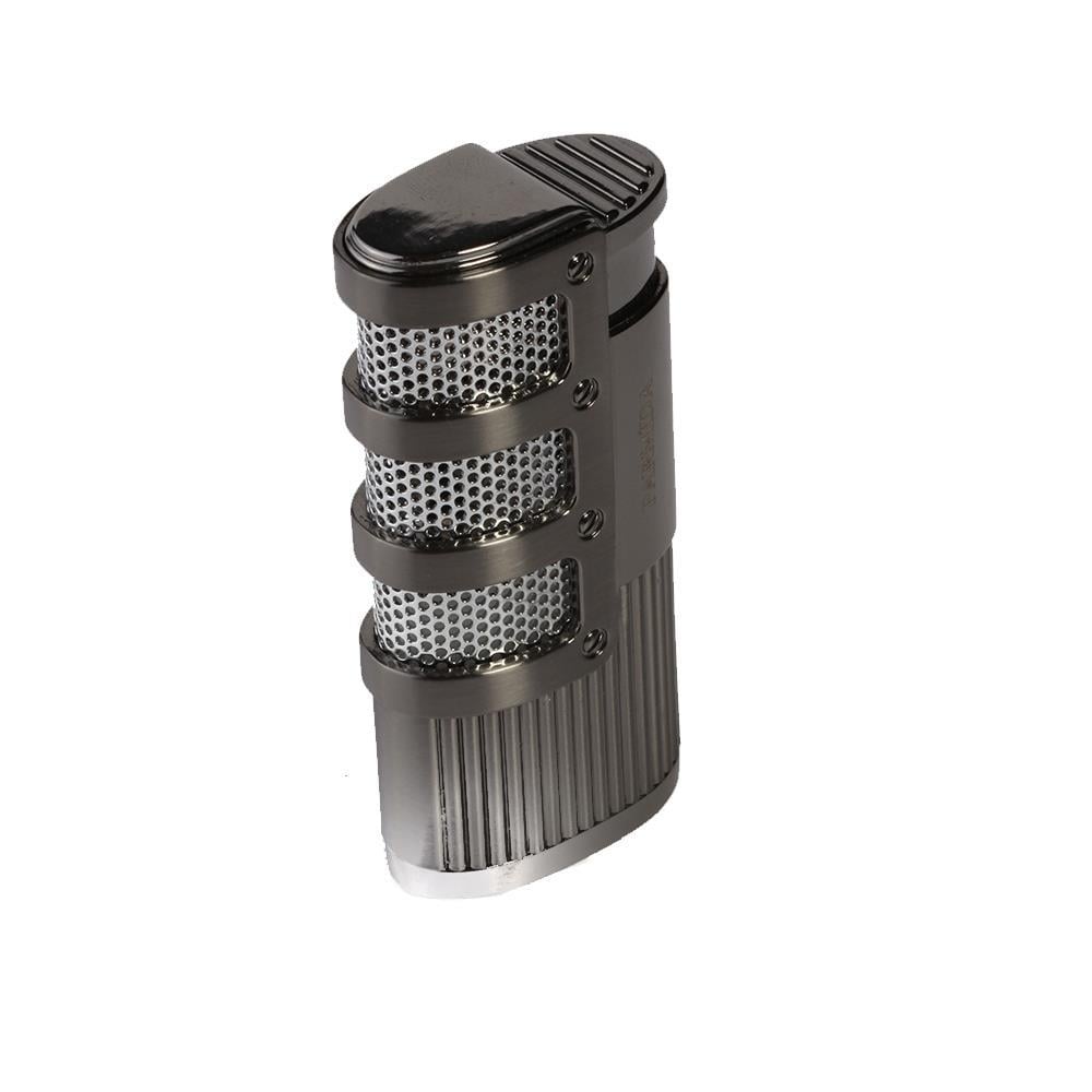 TR7234,Parmida 3 Torch Pürmüz Gunmetal Metal Puro Çakmağı