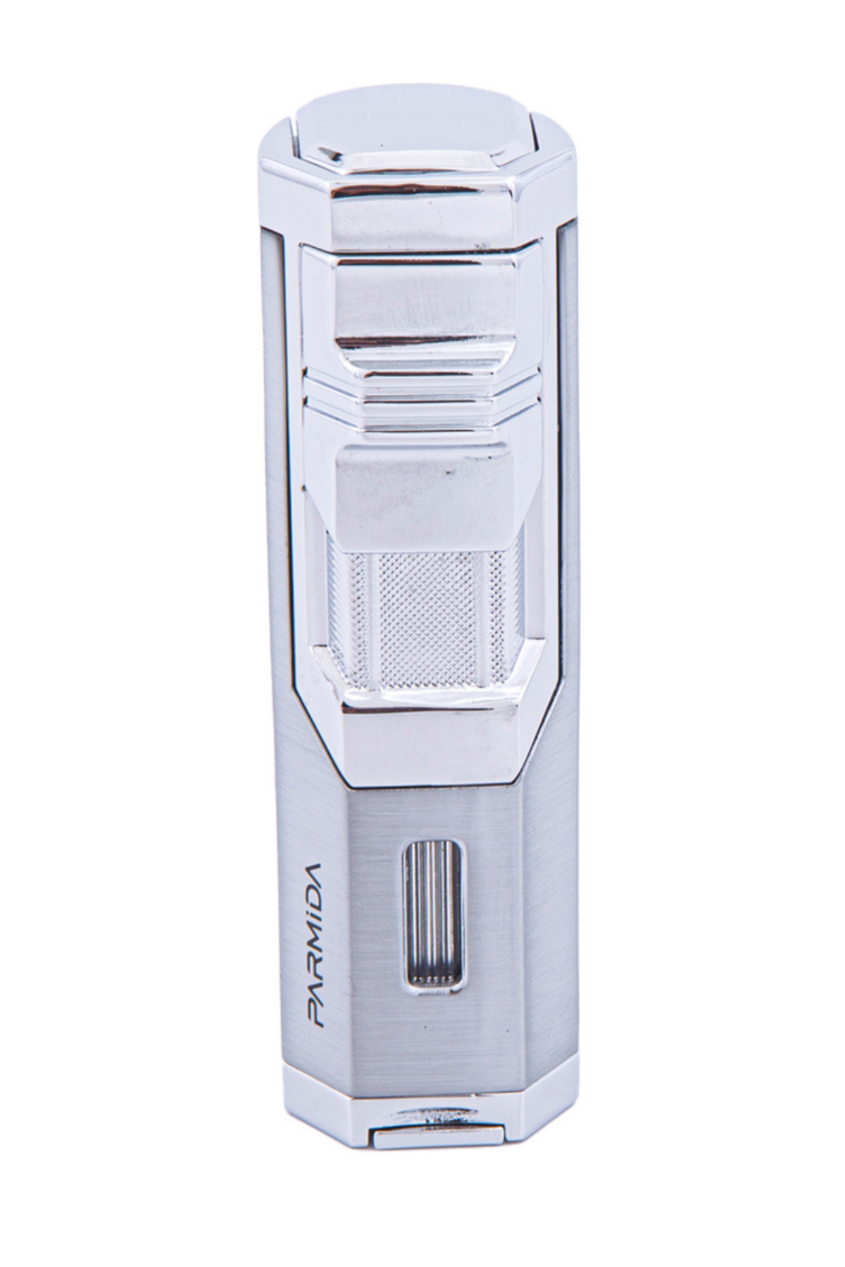 TR5835,Parmida 3 Torch Gümüş Puro Çakmağı