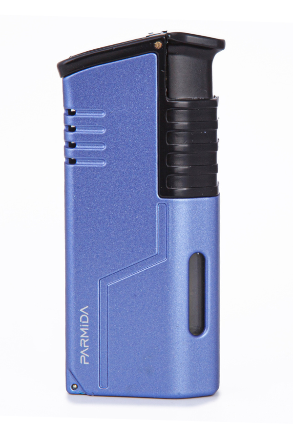 TR7861,Parmida 3 Torch Pürmüz Mor-Siyah Metal Puro Çakmağı