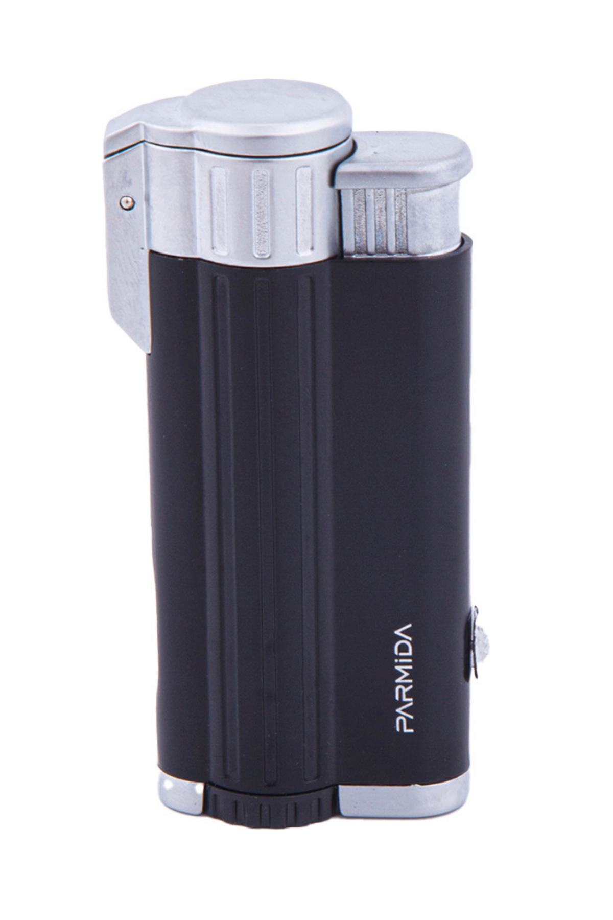 TR5823,Parmida 3 Torch Siyah-Gümüş Puro Çakmağı