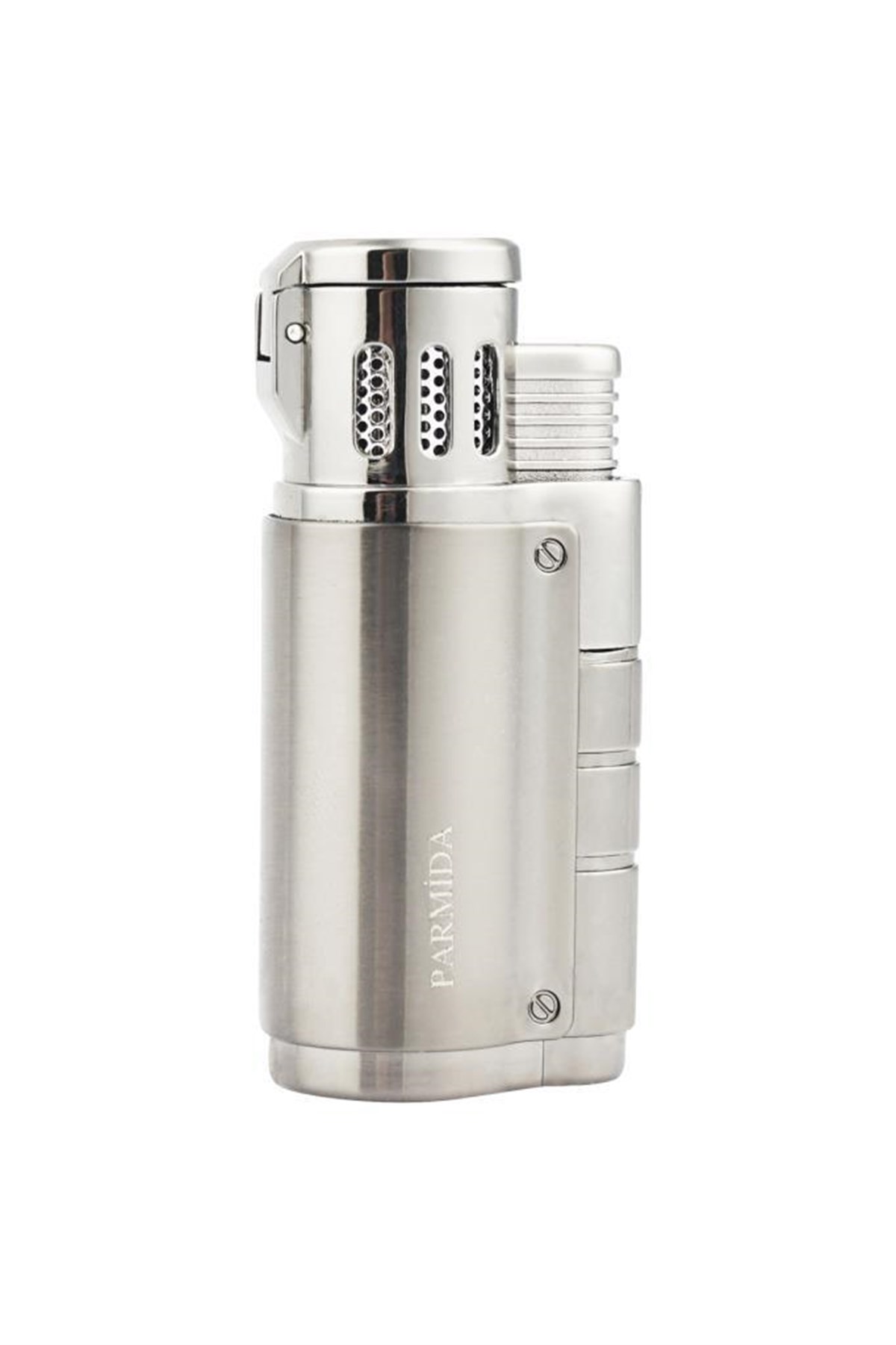 TR2976,Parmida 3 Torch Gümüş Puro Çakmağı