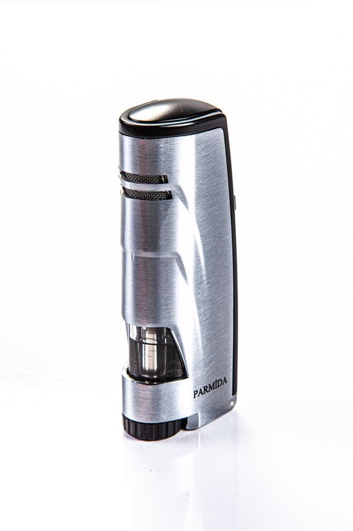 TR2393,Parmida 3 Torch Gümüş Puro Çakmağı