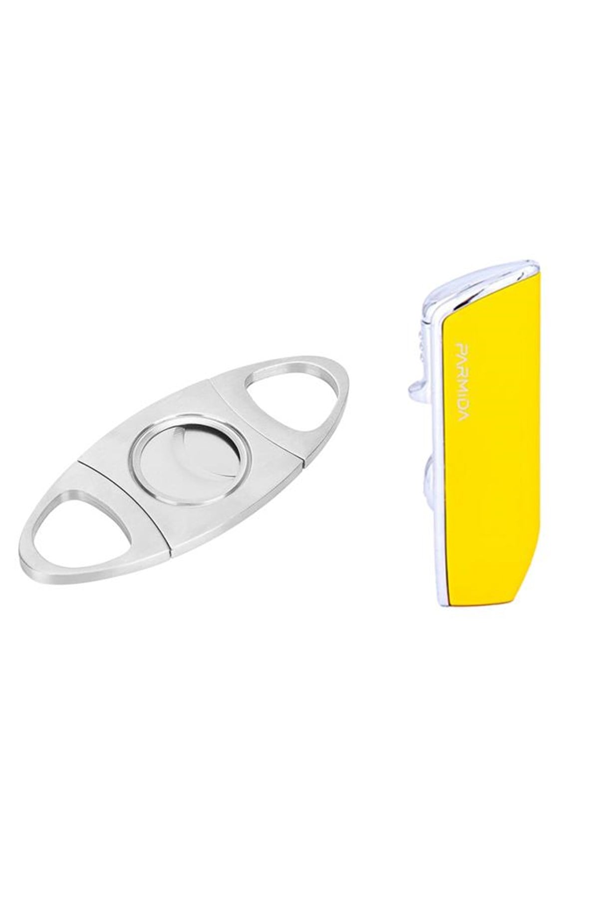 PRMDPKT3,Parmida Sarı Üç Torch Çakmak Ve Metal Kesici Set