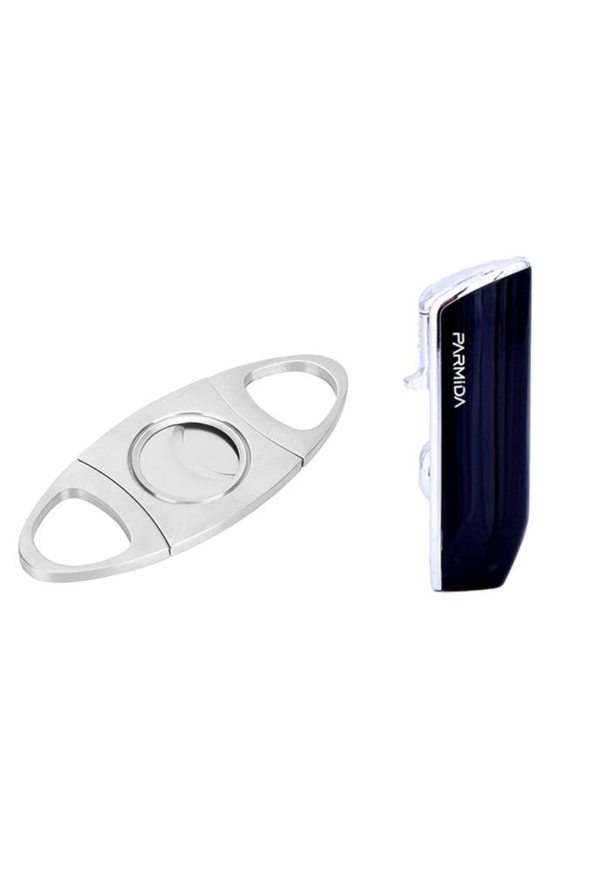 PRMDPKT4,Parmida Siyah Üç Torch Çakmak Ve Metal Kesici Set