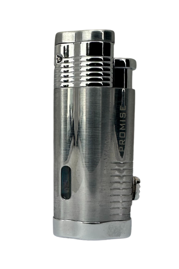 TR7669,Promise 3 Torch Pürmüz Gümüş Puro Çakmağı