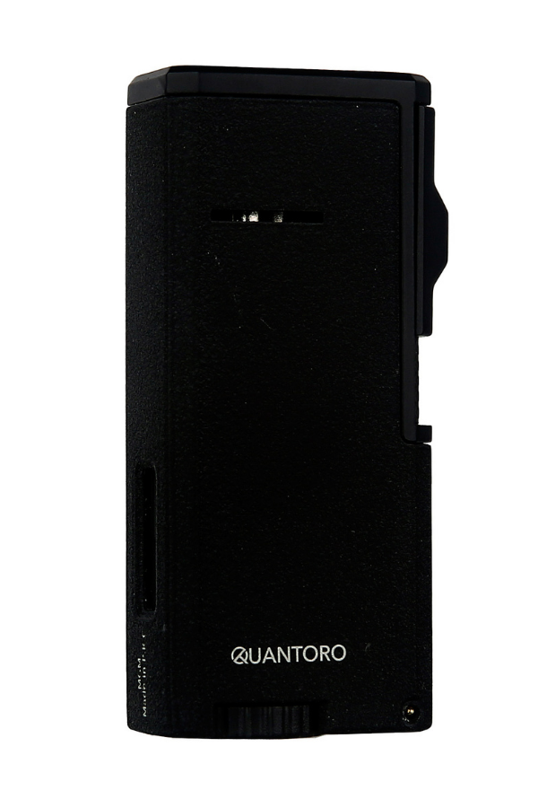 TRZ1072,Quantoro 3 Torch Pürmüz Delicili Siyah Metal Puro Çakmağı