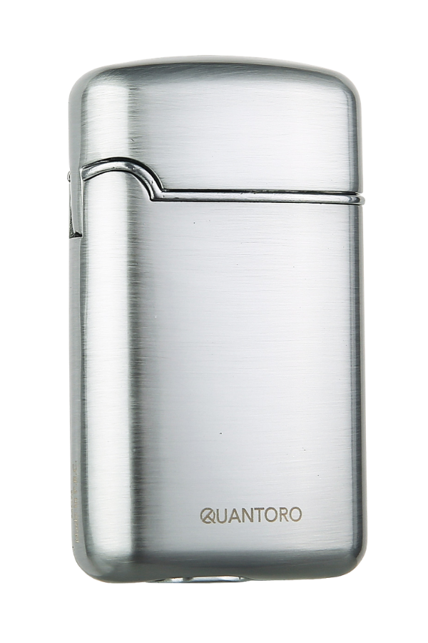 TRZ1113,Quantoro Üç Torch Pürmüz Delicili Gümüş Metal Puro Çakmağı