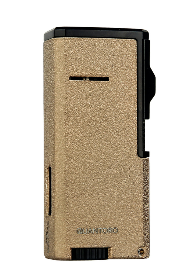 TRZ1074,Quantoro 3 Torch Pürmüz Delicili Taba Metal Puro Çakmağı