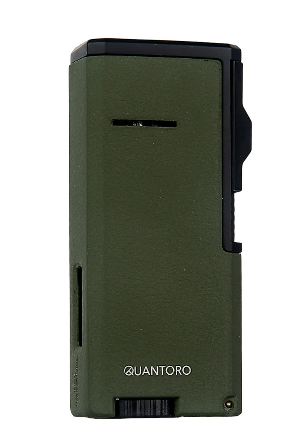 TRZ1071,Quantoro 3 Torch Pürmüz Delicili Haki Metal Puro Çakmağı