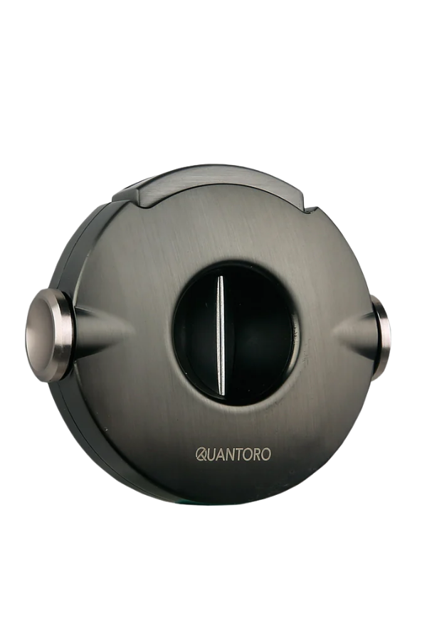 TRZ2010,Quantoro Gunmetal Çark Mekanizmalı V-Cut Puro Makası Kesici
