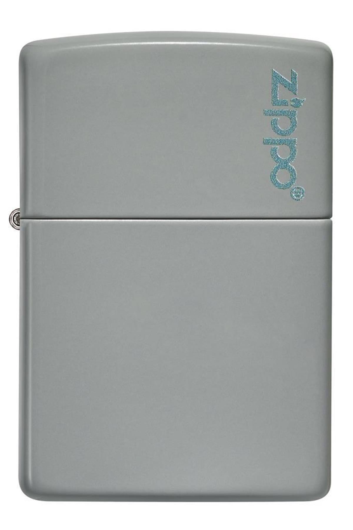 TR5807,Zippo Çakmak 49452ZL-087045 Flat Grey Zippo Logo