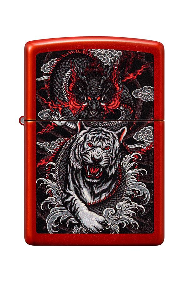 TR7415,Zippo Çakmak 48933-111985 49475 Dragon Tiger Design