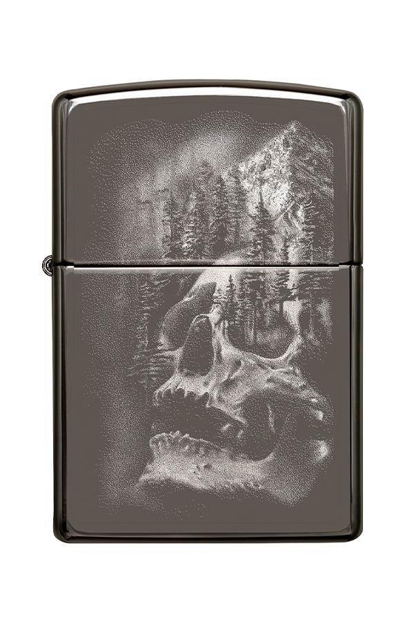 TR7418,Zippo Çakmak 49141-078549 150 Skull Mountain Design