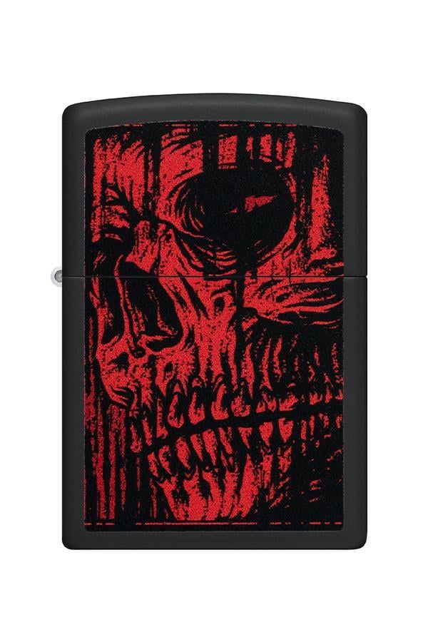 TR6787,Zippo Çakmak 49775-093910 Red Skull Design