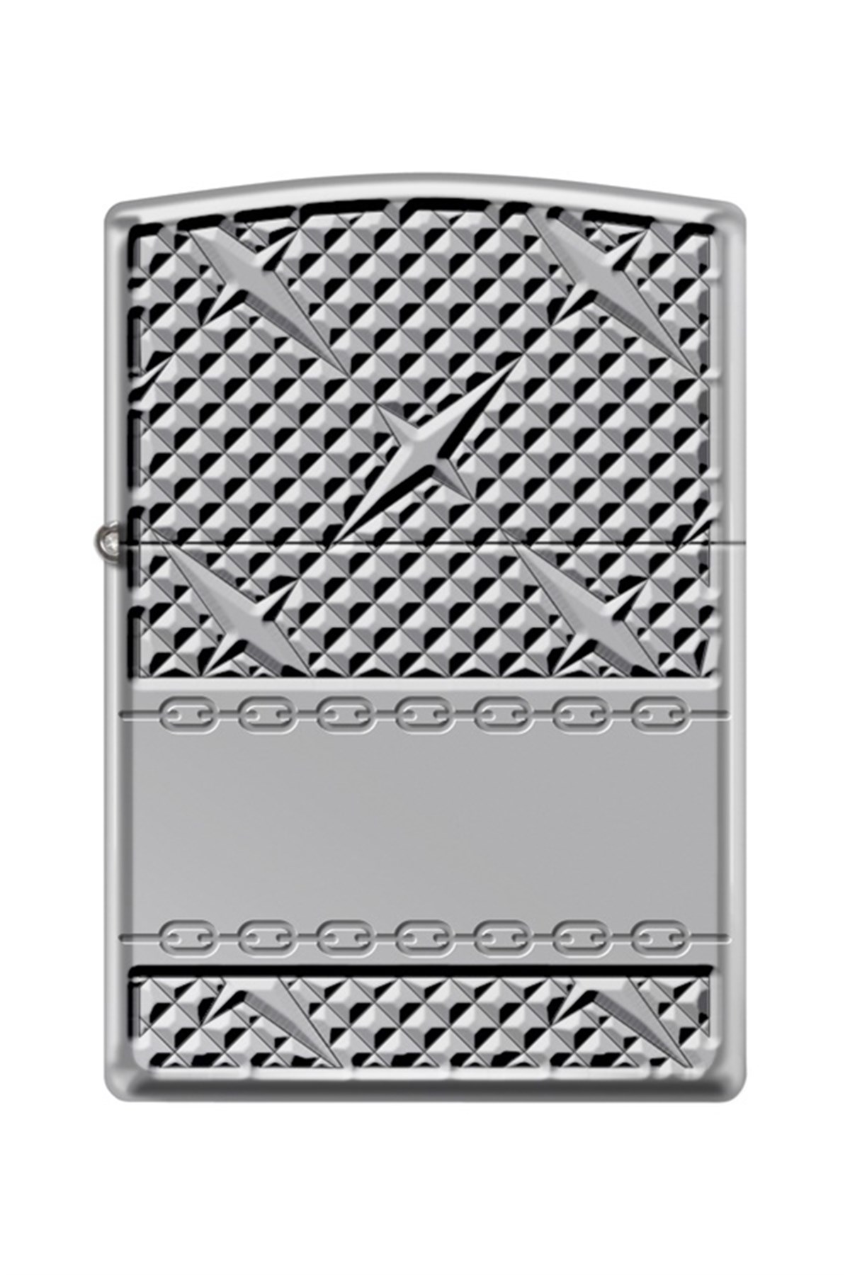 TR4432,Zippo Çakmak 167-072998 Diamond Plate Chain Design