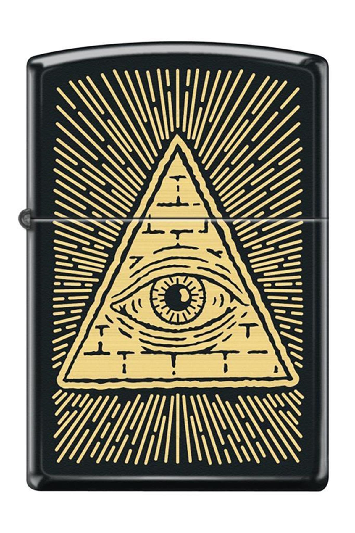 TR6275,Zippo Çakmak 218-106462 Eye Of Providence Design 2