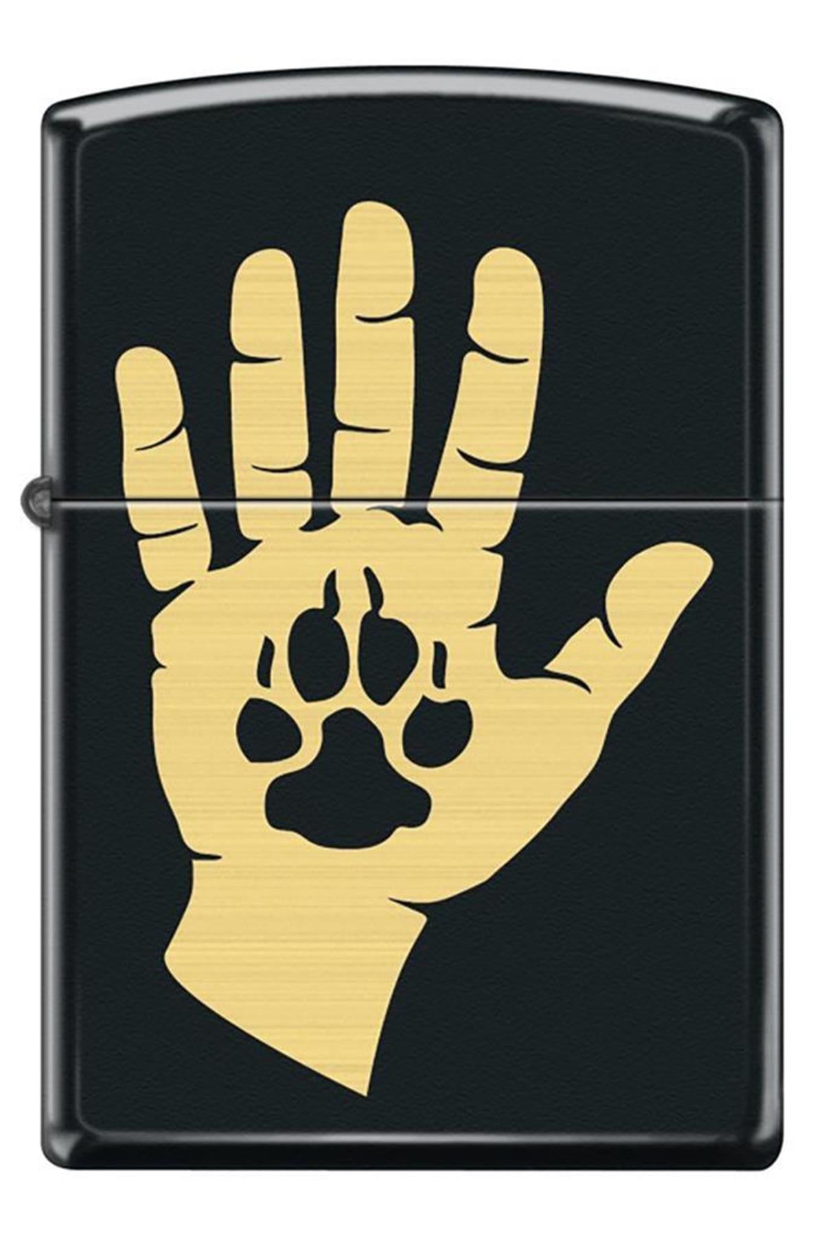 TR6276,Zippo Çakmak 218-106471 Hand And Paw Print Design