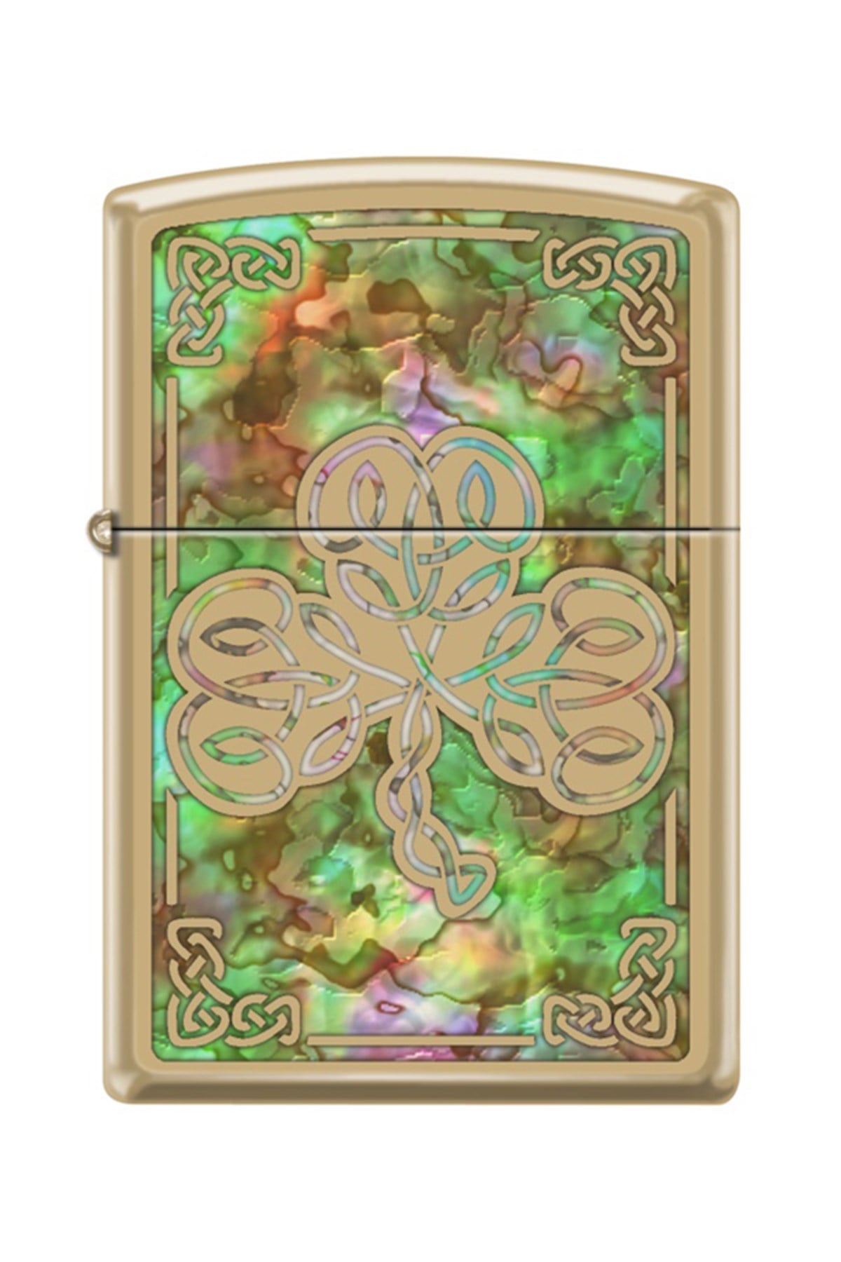 TR4422,Zippo Çakmak 254B-062290 Celtic Clover In Fuzion