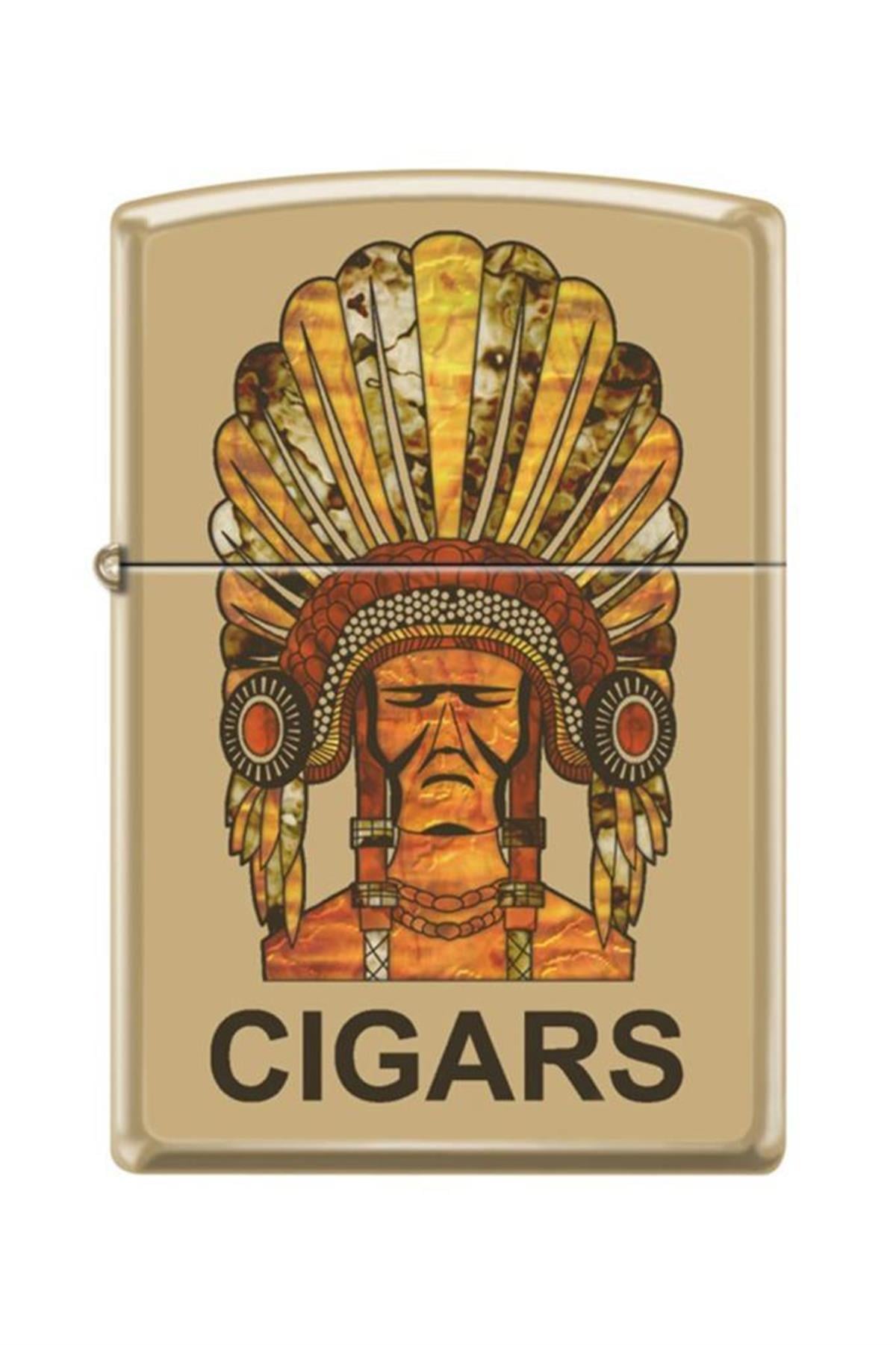 TR5334,Zippo Çakmak 254B-102080 Cigar Indian