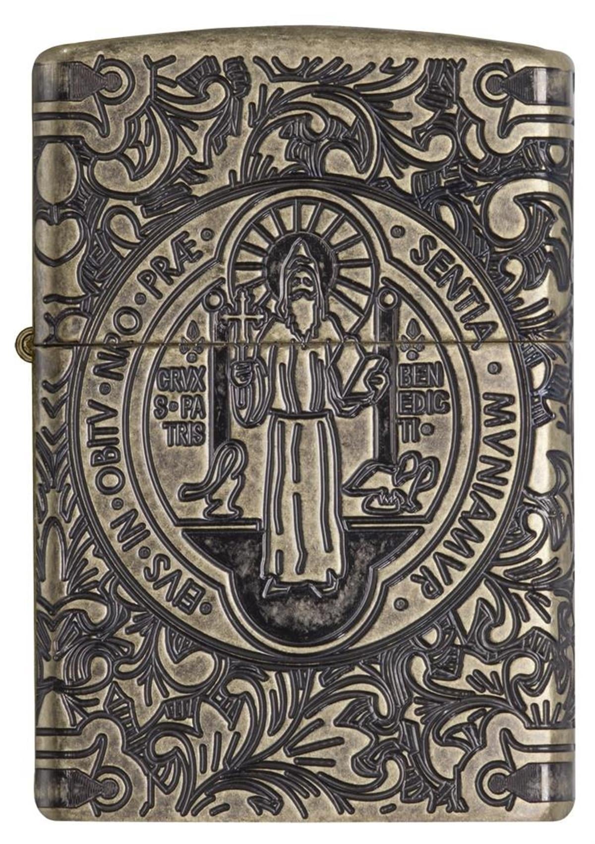 TR6294,Zippo Çakmak 29719-066426 29561 St Benedict Design