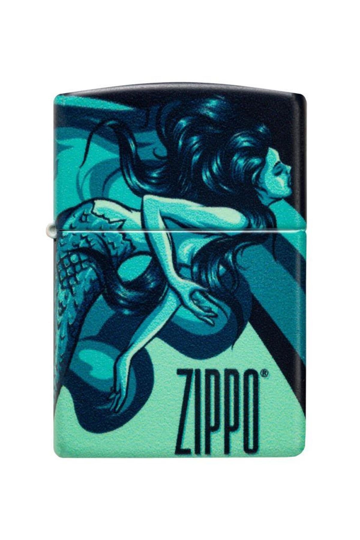 TR5370,Zippo Çakmak 48605-103366 49352 Mermaid Zippo Design