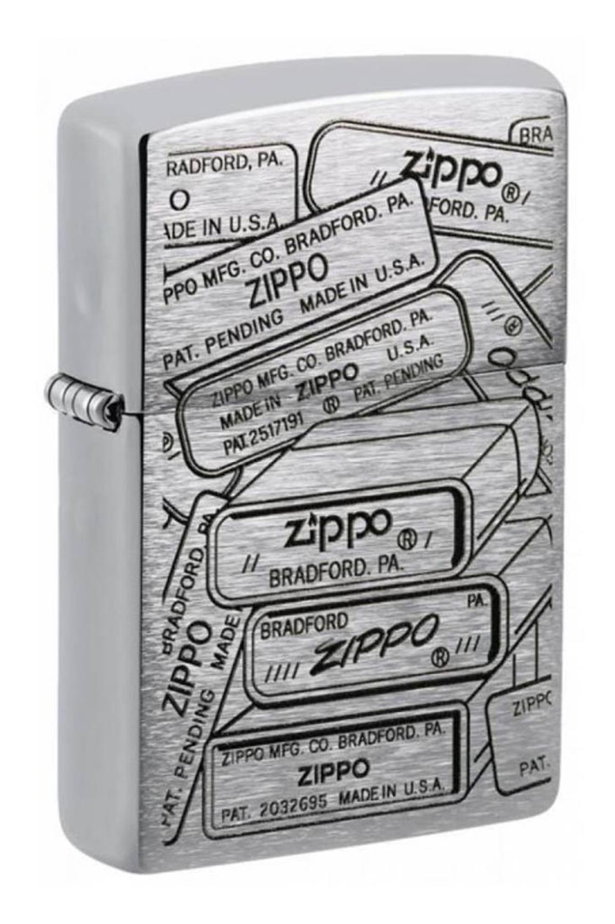 TR6163,Zippo Çakmak 48713-105357 Bottom Stamps Design