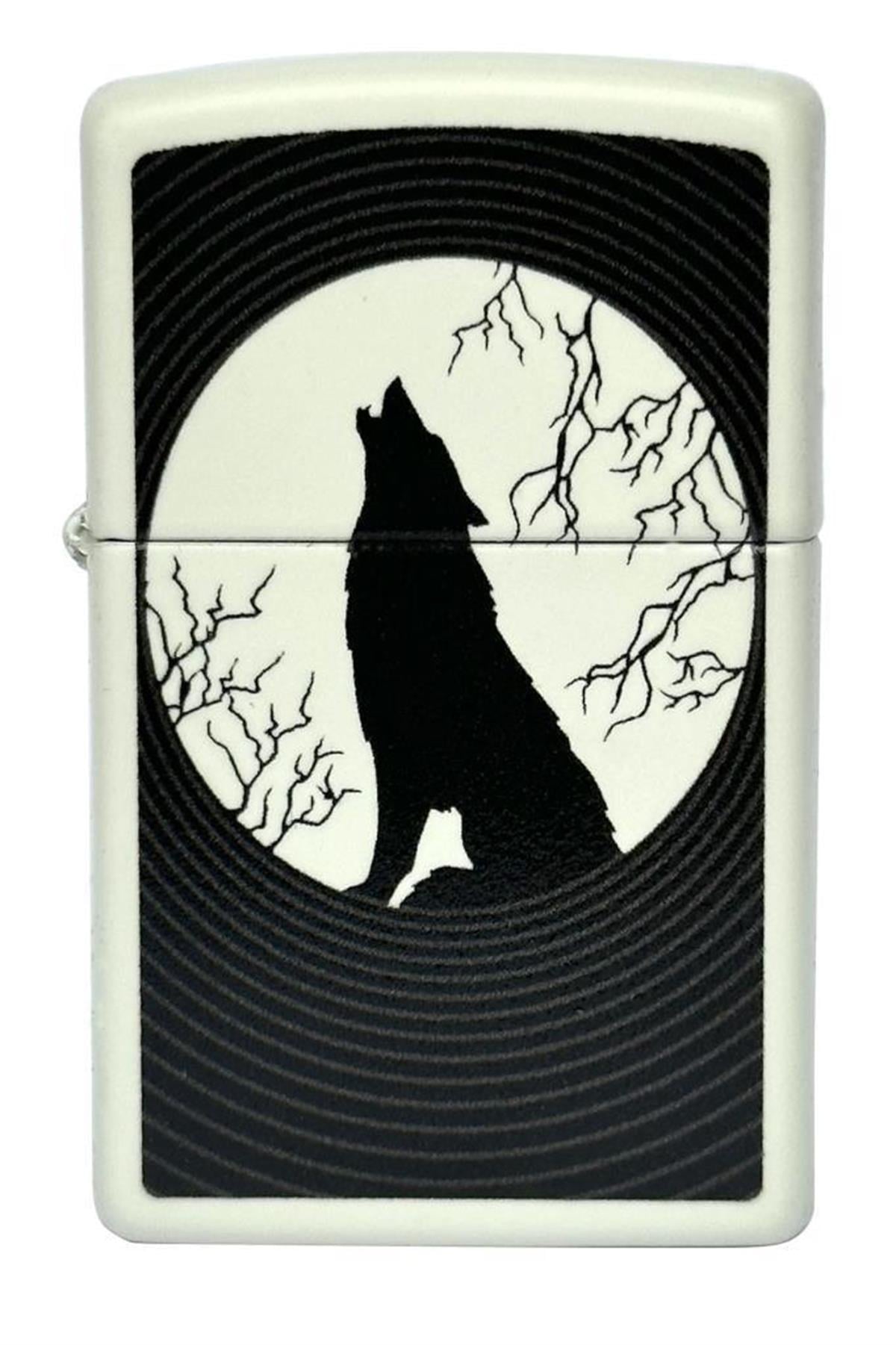 TR5366,Zippo Çakmak 49193-102077 Howling Wolf Design