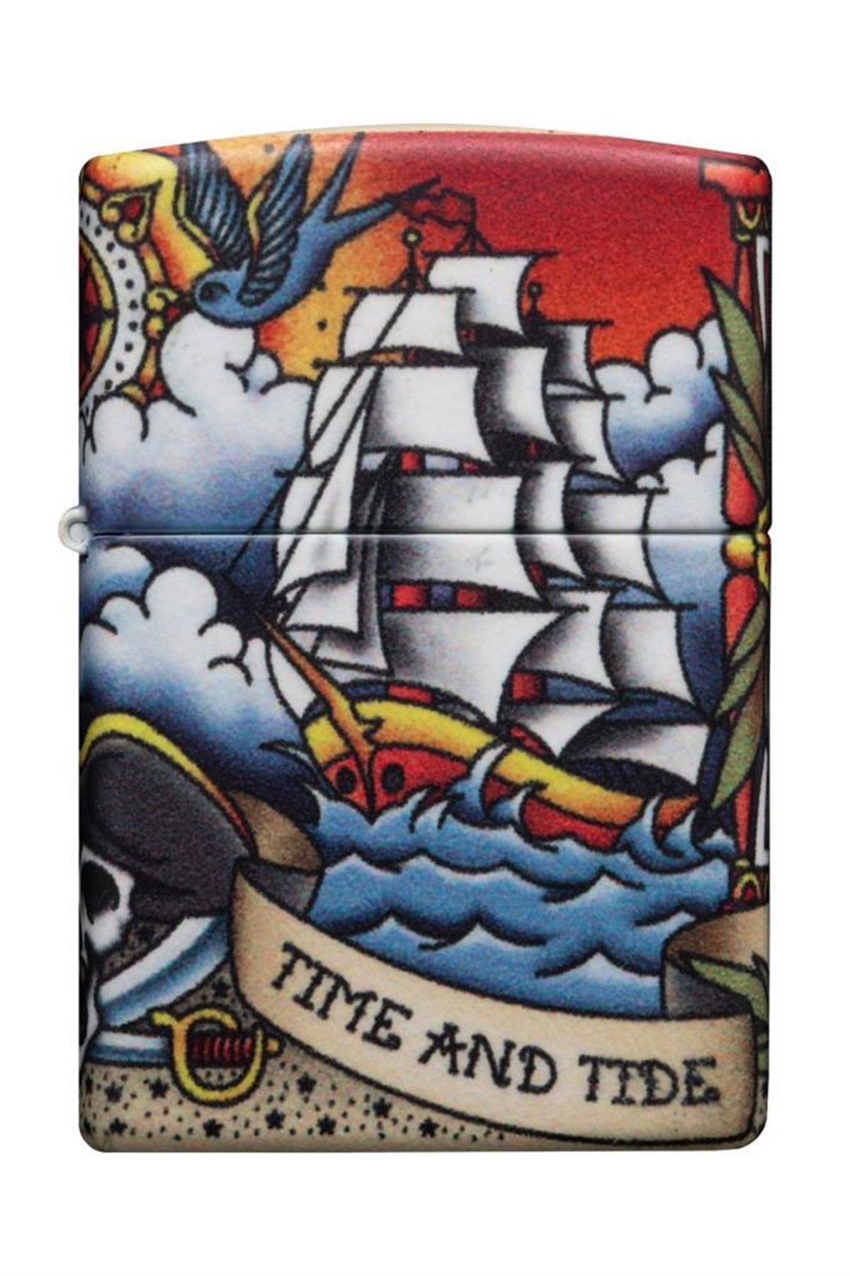 TR5355,Zippo Çakmak 49532-089045 49352 Nautical Tattoo Design