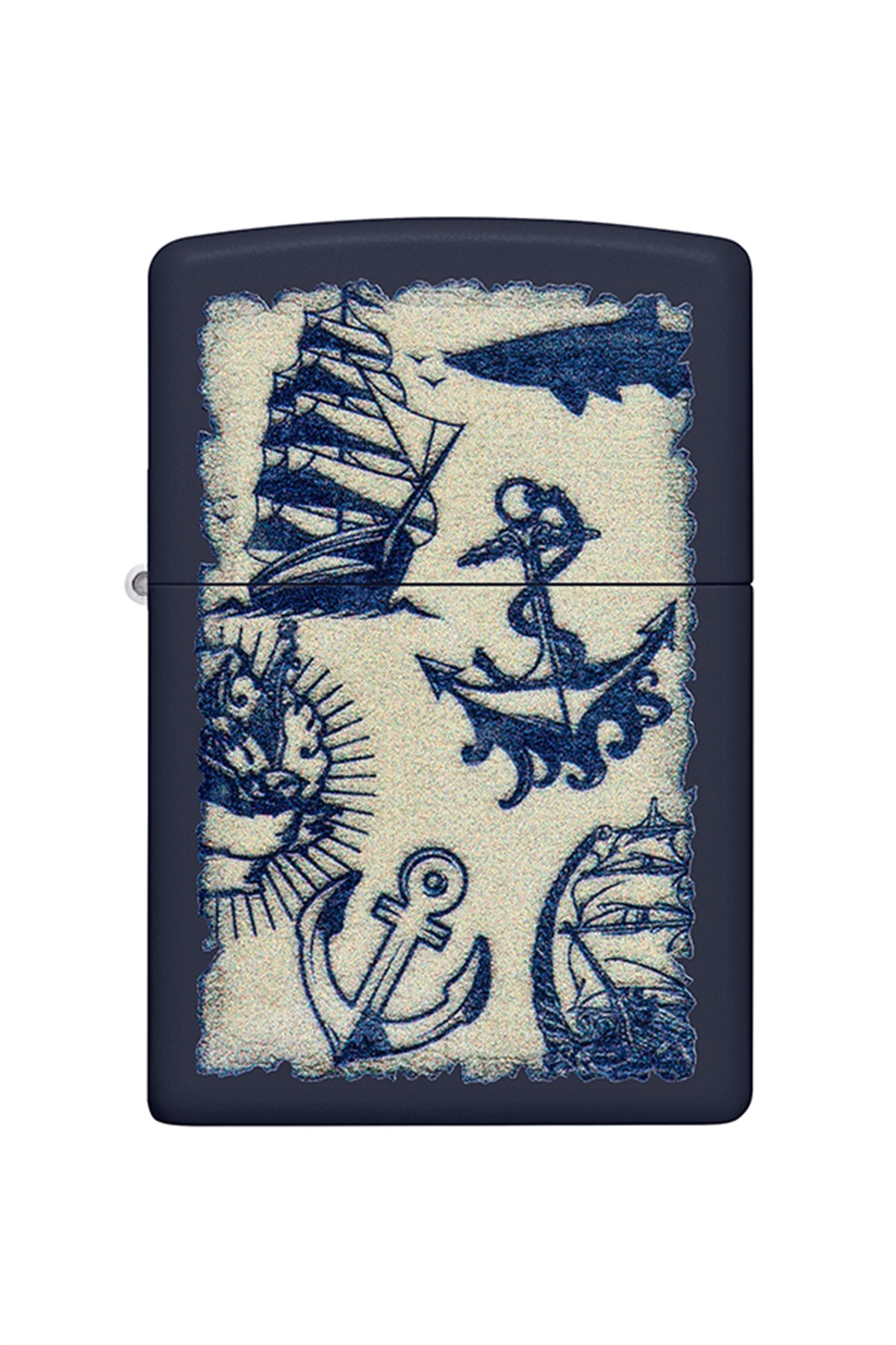 TR4870,Zippo Çakmak 49774-096115 Navy Matte 239 Nautical Design