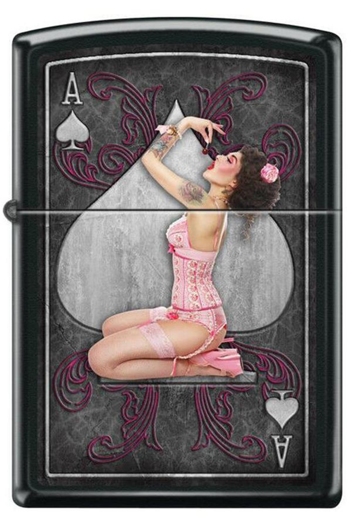 TR5526,Zippo Çakmak Ace of Pink