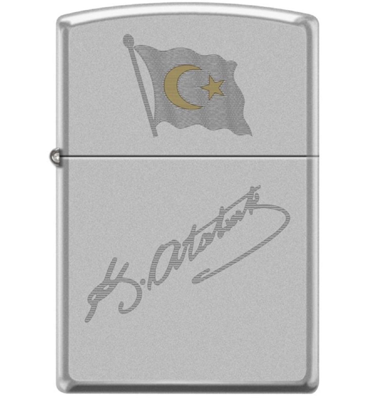 TR2075,Zippo Çakmak Ataturk Signature Design 205-067410