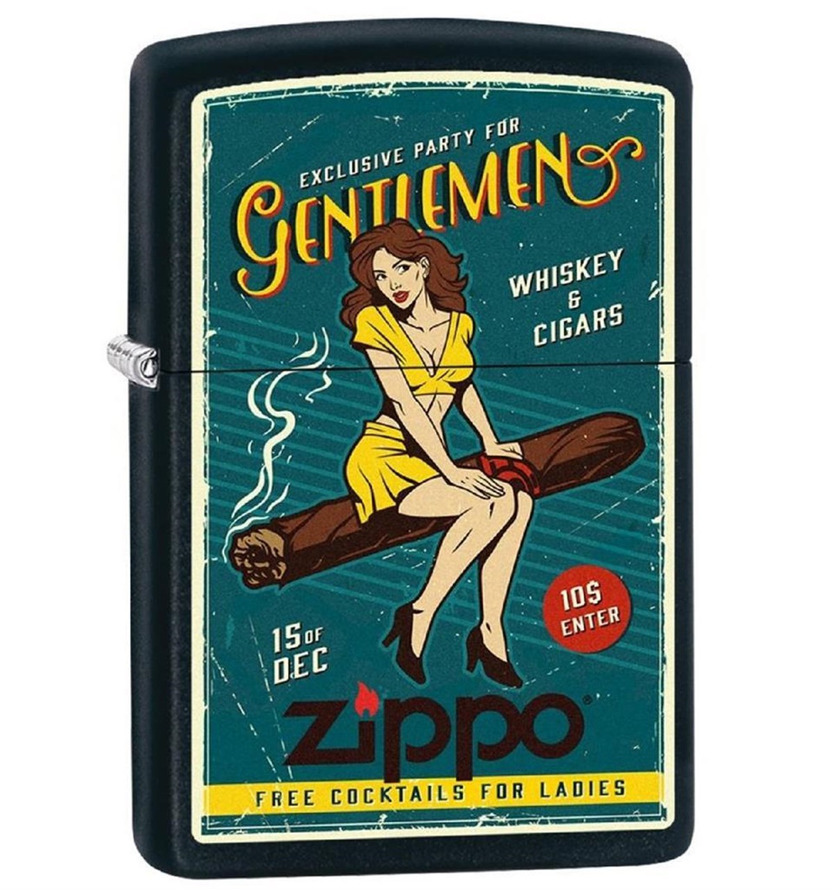 TR2018,Zippo Çakmak Cigar Girl Design 218-080491