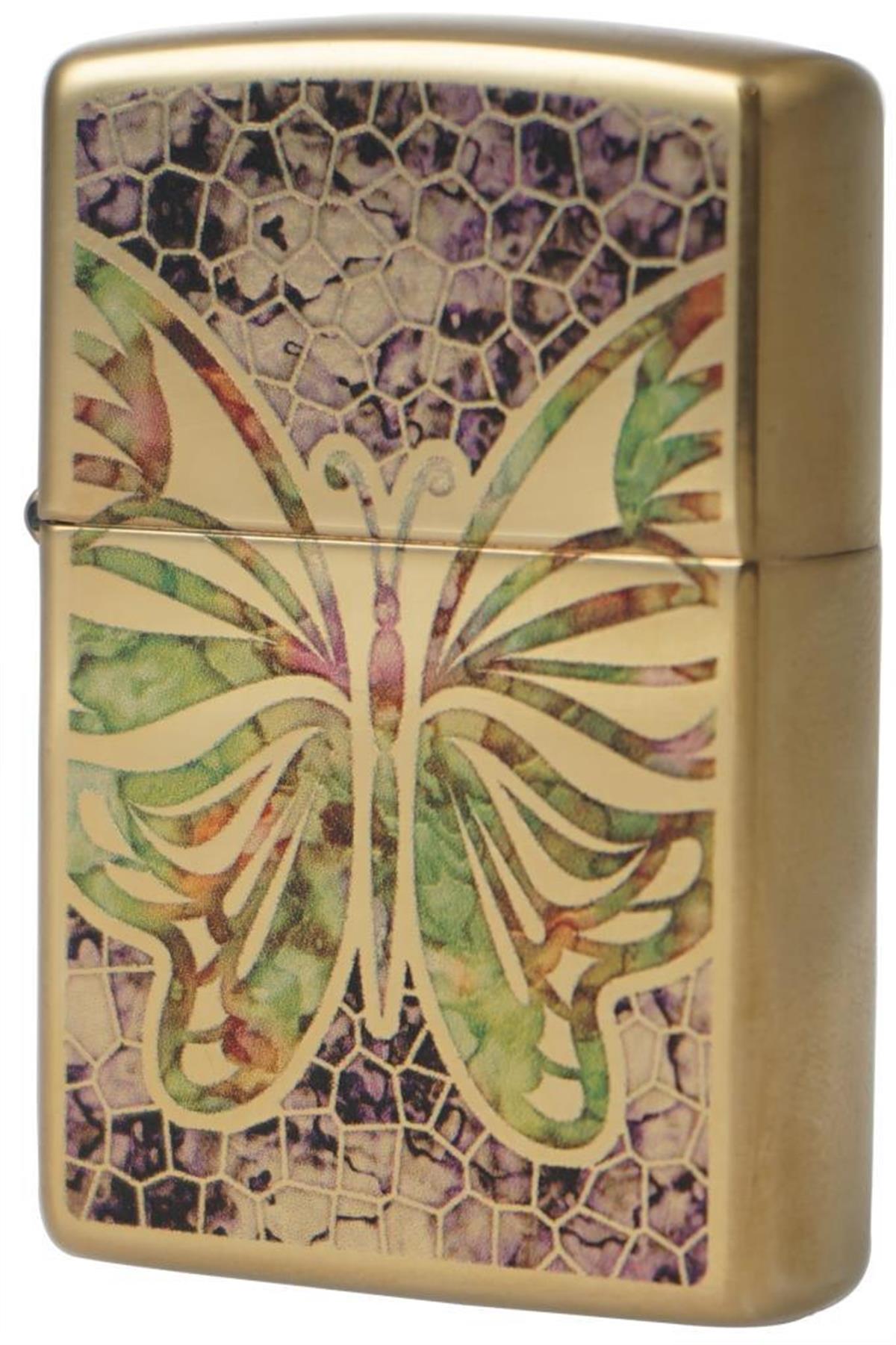 TR5718,Zippo Çakmak Colorful Butterfly