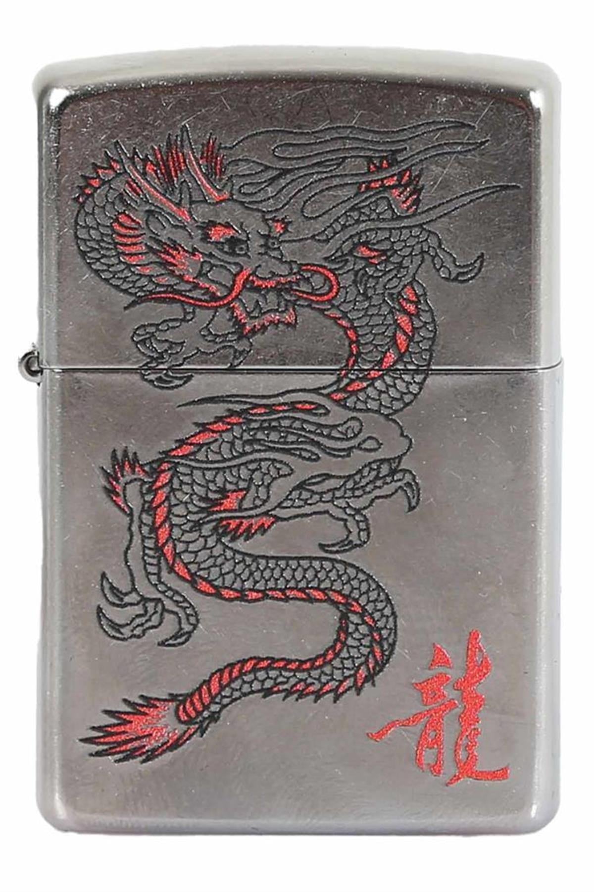 TR5596,Zippo Çakmak Dragon Red Design