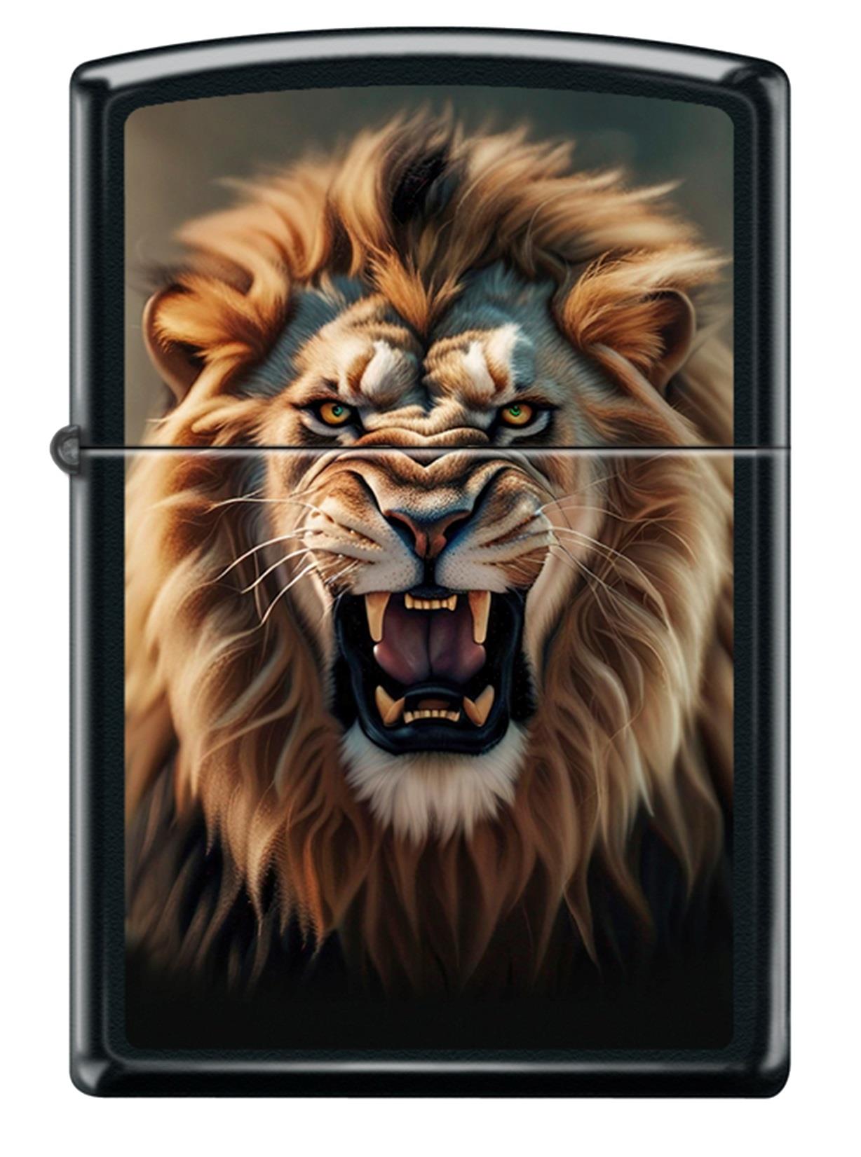 TR9404,Zippo Çakmak Fierce Lion Design 218-123503