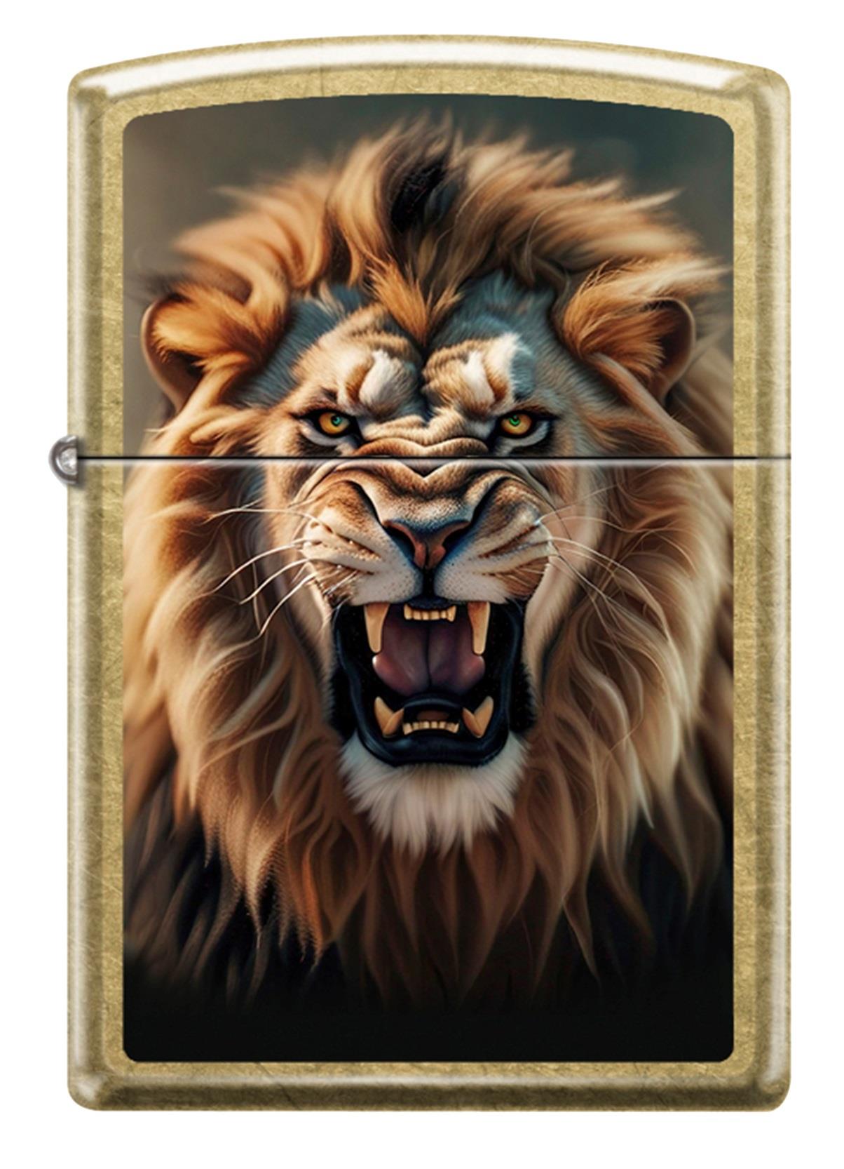 TR9405,Zippo Çakmak Fierce Lion Design 48267-123504