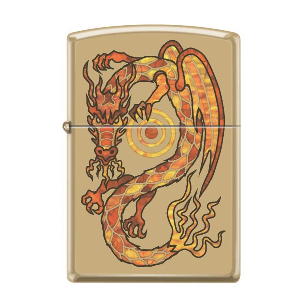 TR3424,Zippo Çakmak Fusion Dragon Design 254B-062292
