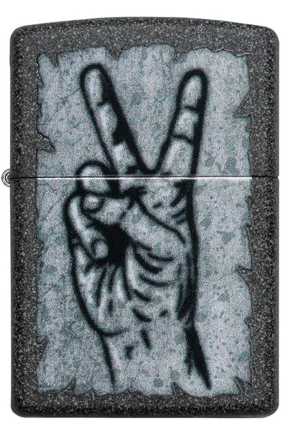 TR5658,Zippo Çakmak Graffiti Peace Design