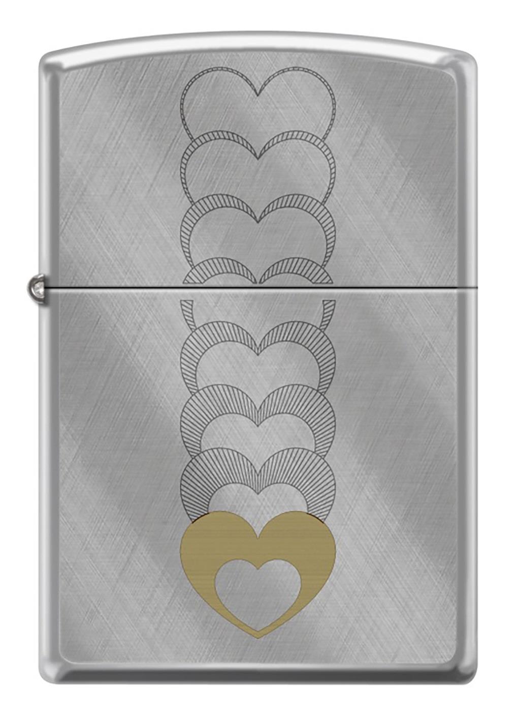 TR9377,Zippo Çakmak Heart Pattern Design 28182-115817