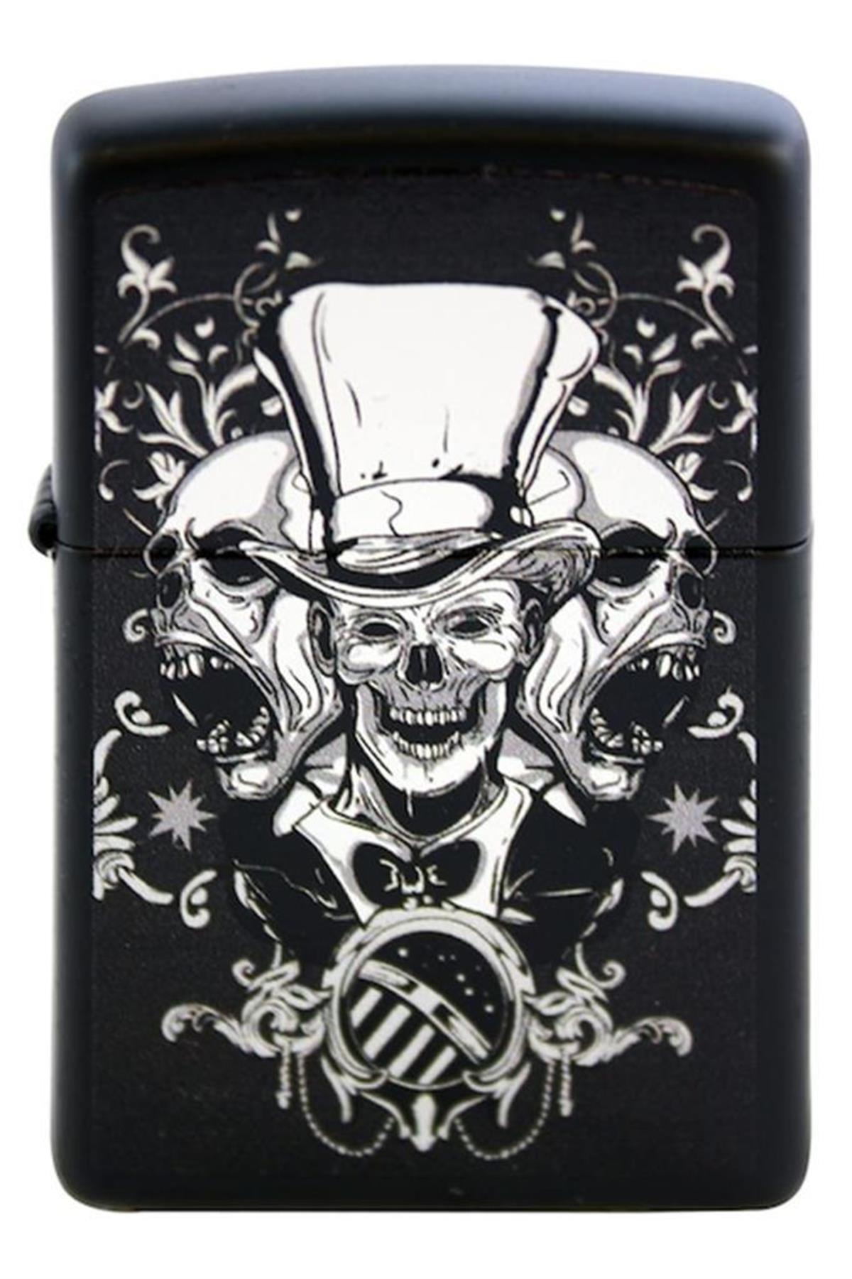 TR5677,Zippo Çakmak Mad Hatter Joker Skull