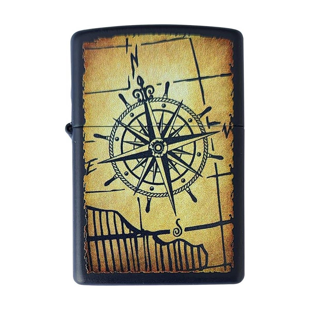 TR3870,Zippo Çakmak Pusula Design