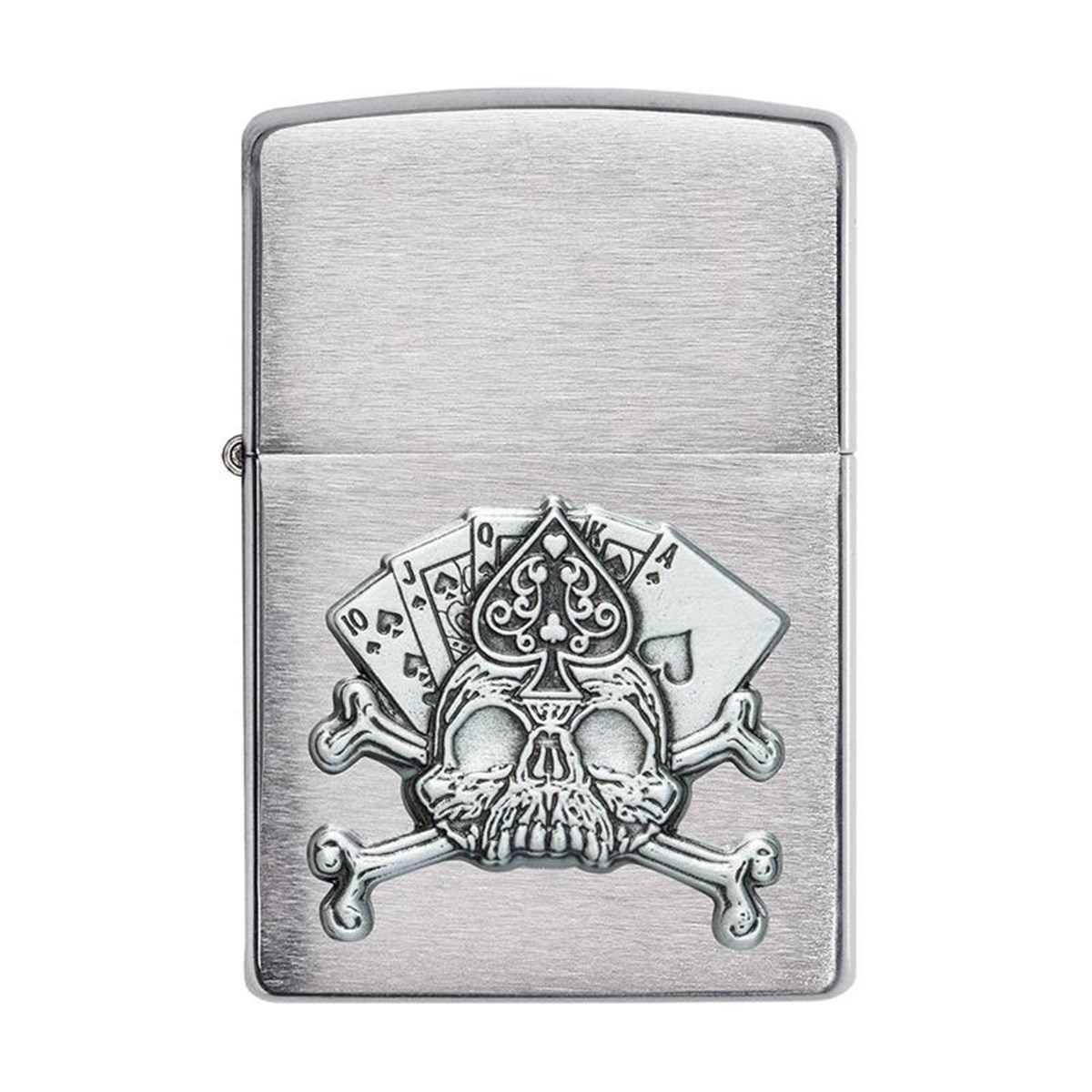 TR3442,Zippo Çakmak Skull Emblem Design 49293-083348