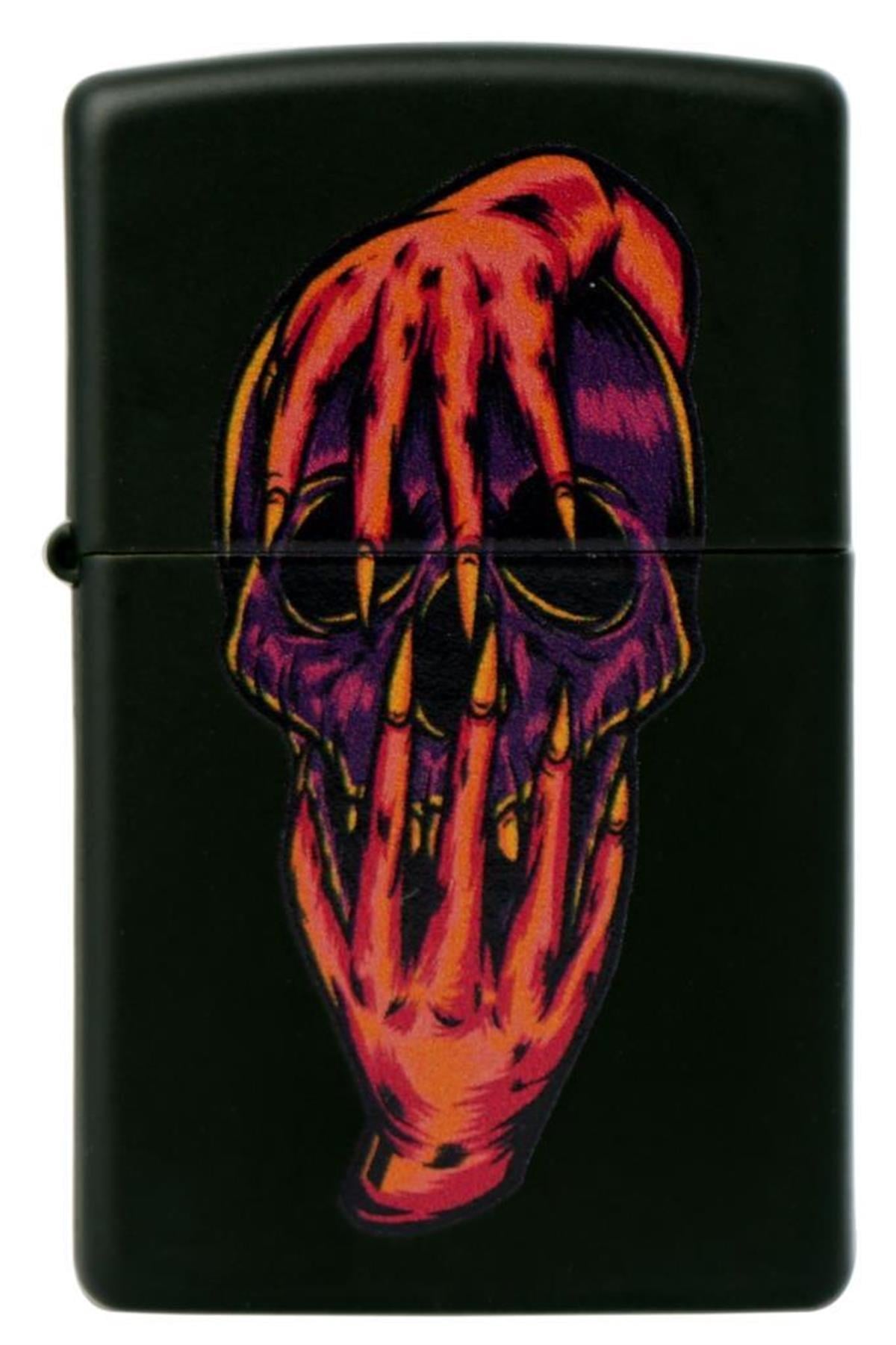 TR5719,Zippo Çakmak Skull With Hand