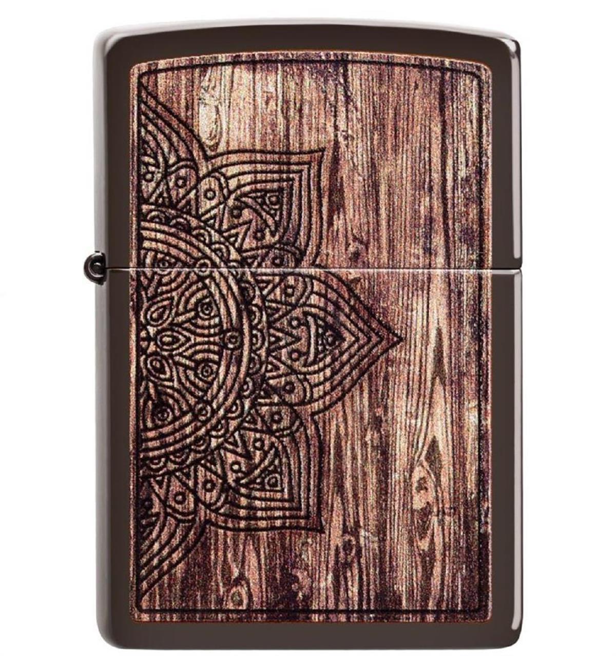 TR2038,Zippo Çakmak Wood Mandala Design 49184-078928