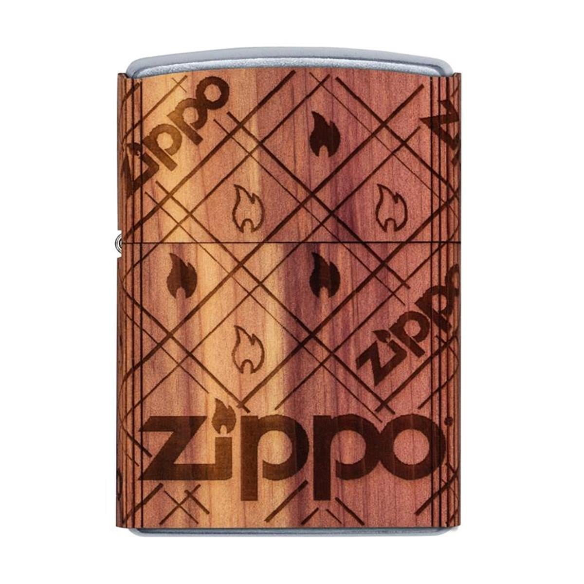TR3458,Zippo Çakmak Woodchuck Wrap Zippo Flame Design 49331-083329
