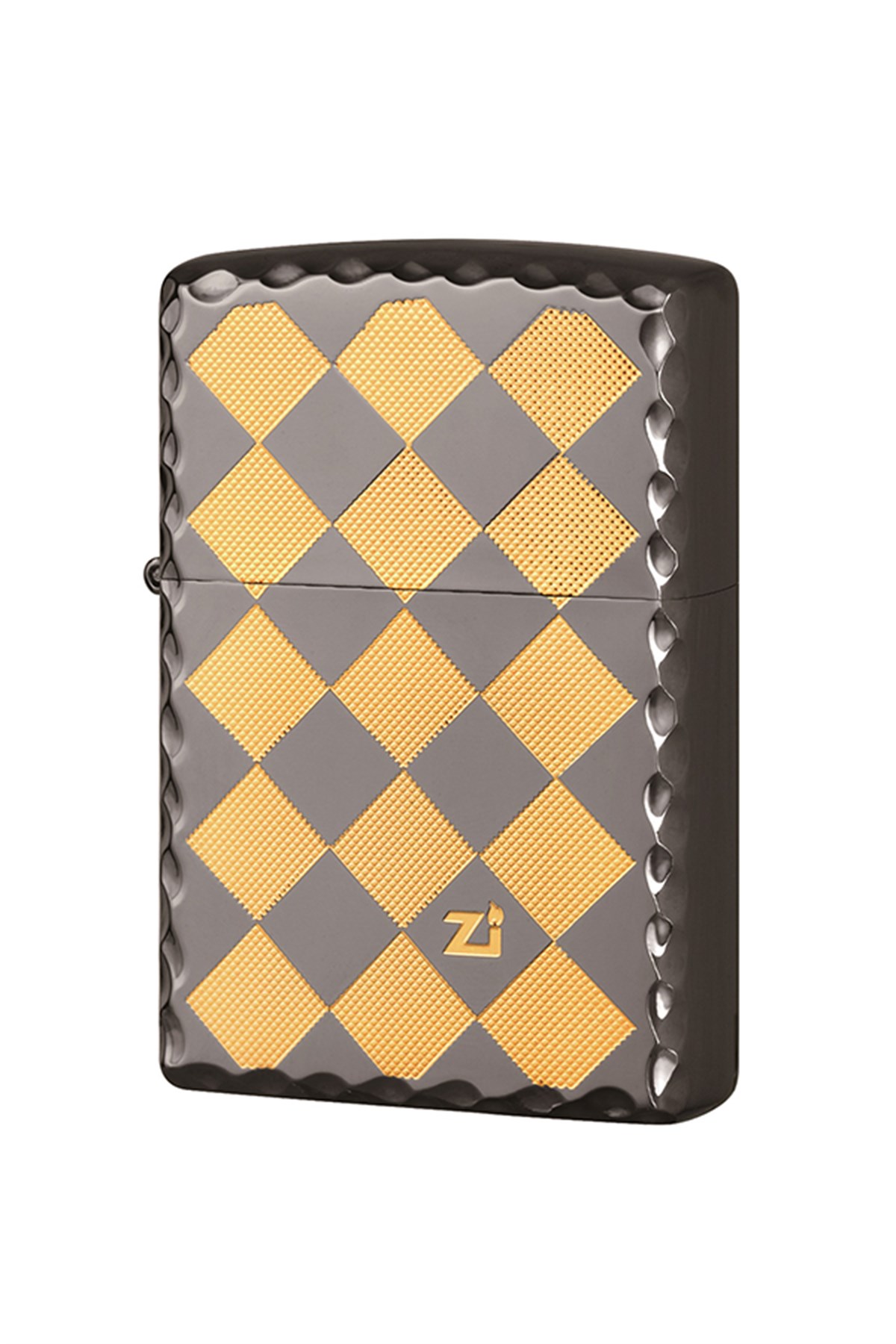 TR4889,Zippo Çakmak ZA1-13 Plaid Black Ice 3