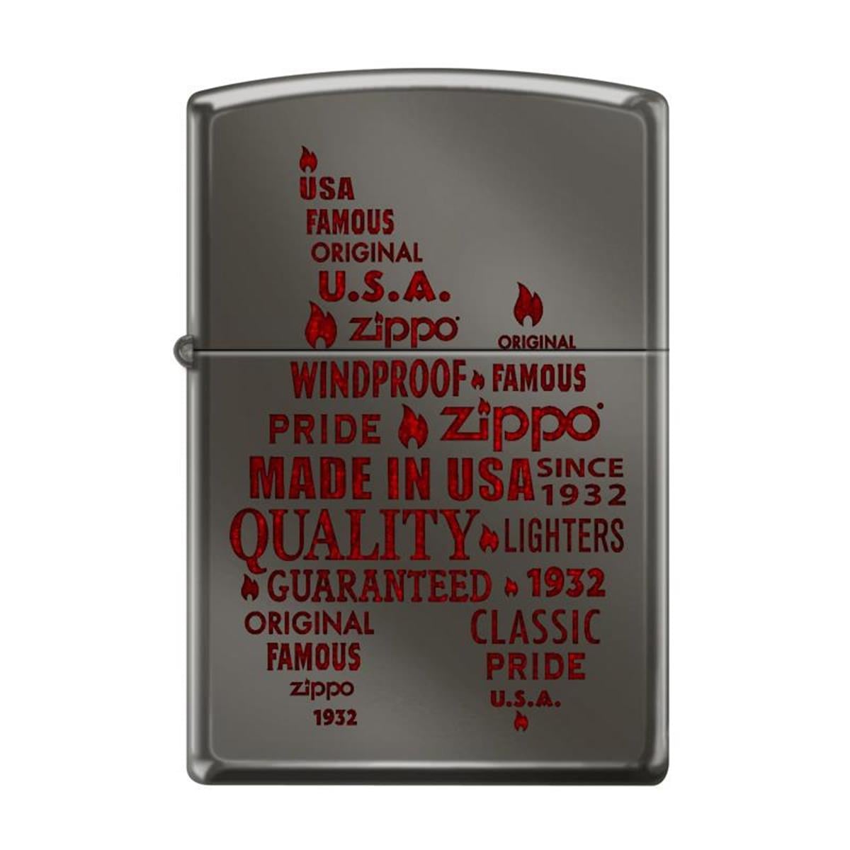TR3432,Zippo Çakmak Zippo Typography 1 Design 150-087729
