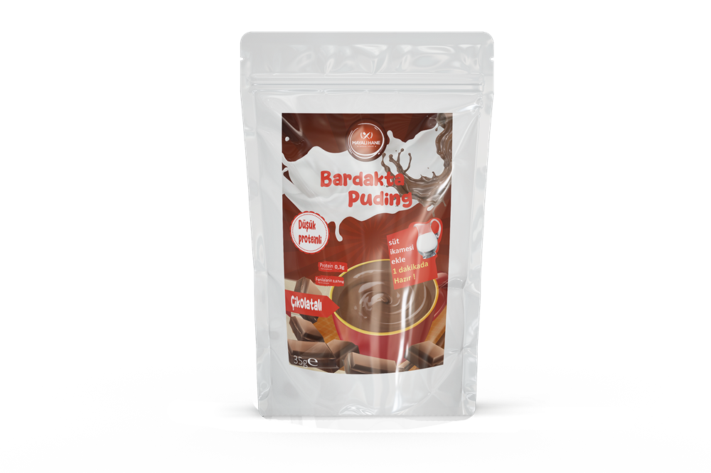 Mayalı Hane Düşük Proteinli Çikolatalı Bardakta Puding